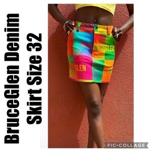 BruceGlen Denim Skirt Size 32